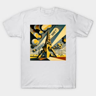 Eiffel Tower - Abstract Art Style T-Shirt